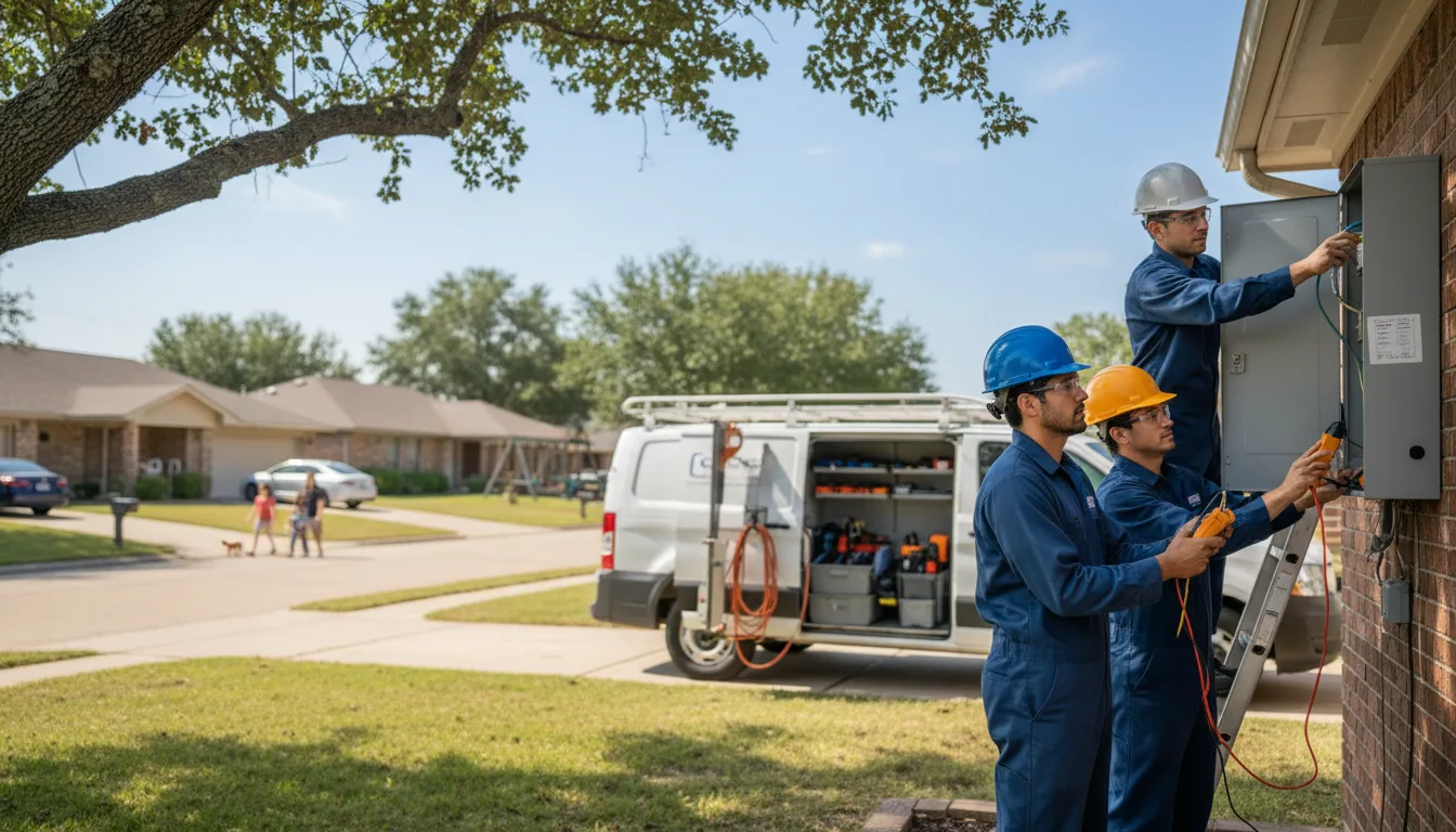 Certified electrician providing emergency electrical services in Libertyville, IA